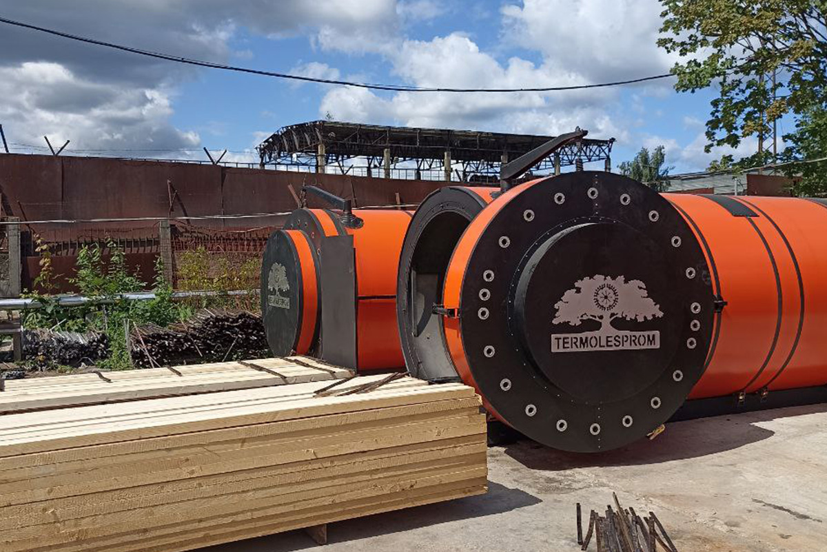 Камера для термодревесины