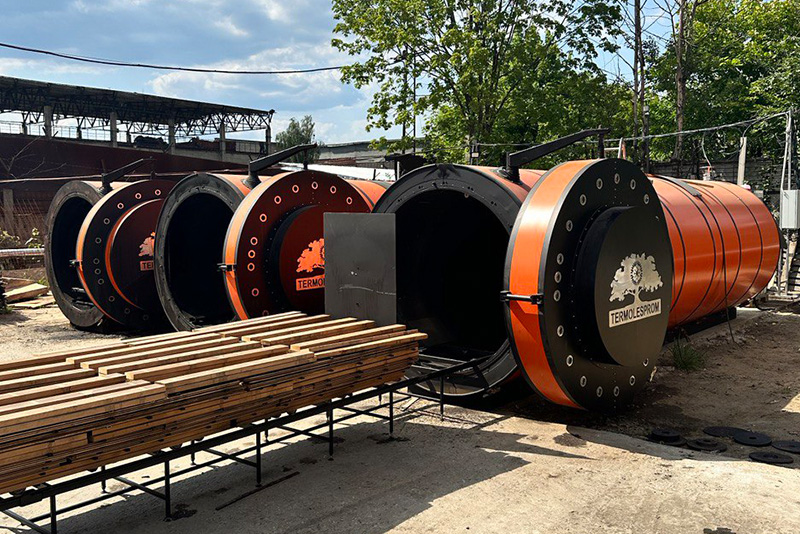 Камера для термообработки древесины