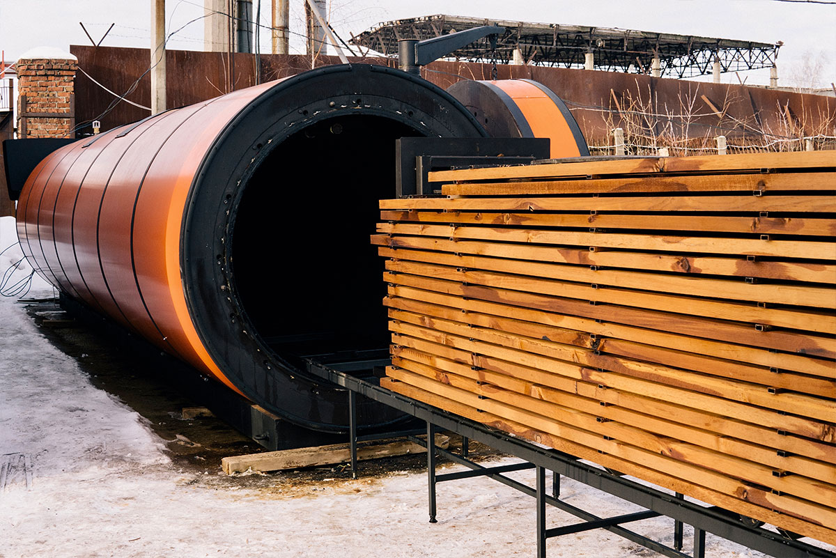 Термокамера для термодревесины